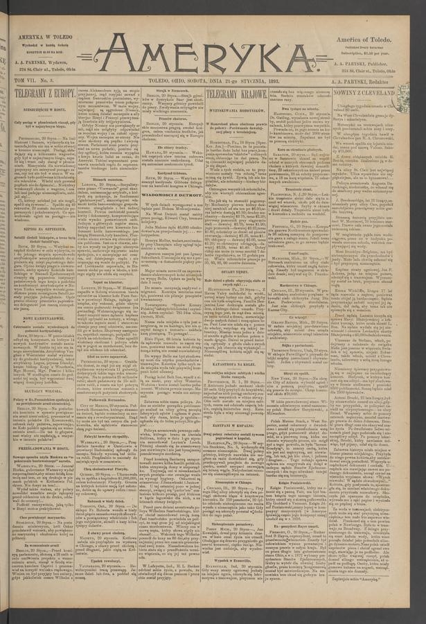 Ameryka. Tom&nbsp;7, 1893, numer&nbsp;3