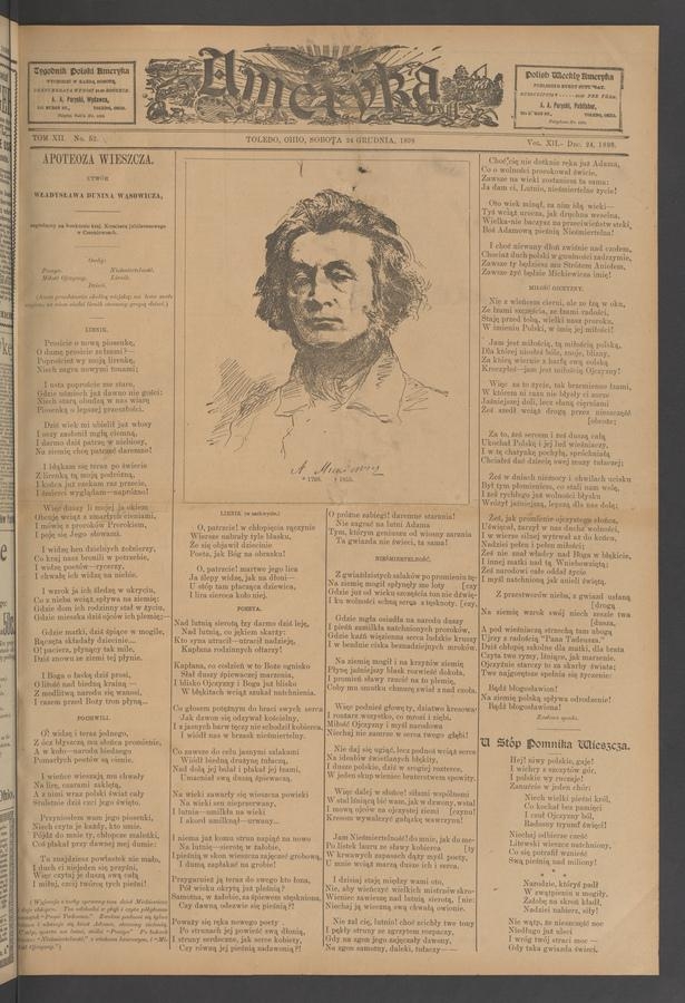 Ameryka. Tom&nbsp;12, 1898, numer&nbsp;52